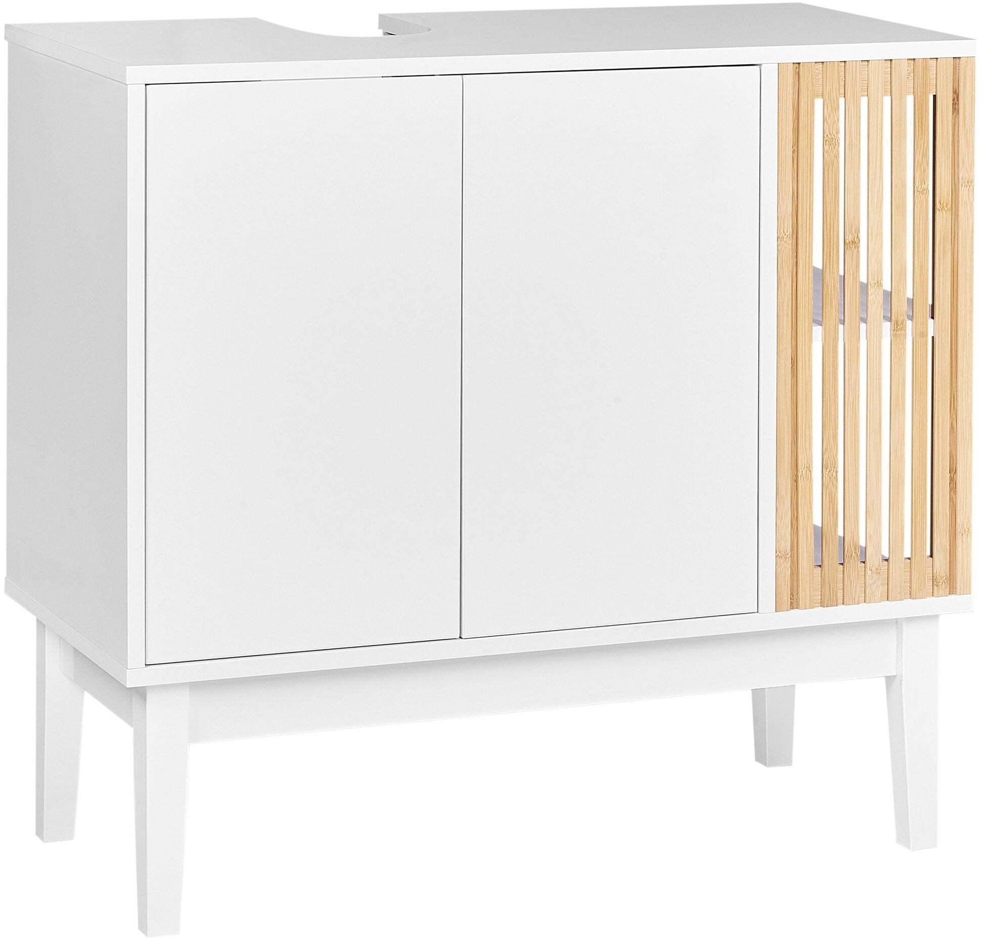 Beliani Szafka pod umywalkę NUBES 80 cm 35 cm 74 cm Biały