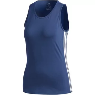 Odzież trekkingowa damska - Adidas, Koszulka damska, 3S SCOOP TANK FL2049, niebieski, rozmiar L - grafika 1