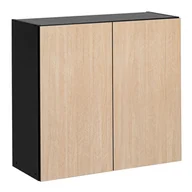 Szafki kuchenne - Szafka kuchenna wisząca Roma 80 cm kolor jodełka/czarny - miniaturka - grafika 1