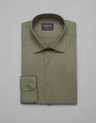 Koszule męskie - koszula simeria 00380 długi rękaw zielony slim fit - miniaturka - grafika 1