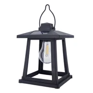 Lampy ogrodowe - Latarenka solarna 3000 K czarna - miniaturka - grafika 1