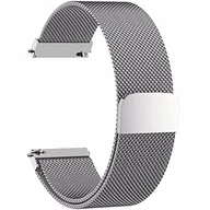 Akcesoria do smartwatchy - BRANSOLETA PASEK OPASKA DO ZEGARKA SREBRNY 14mm - miniaturka - grafika 1