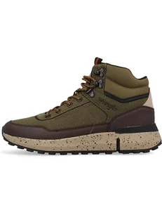 Wrangler Botki "Memphis" w kolorze khaki - Botki damskie - miniaturka - grafika 1