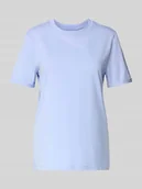 Koszulki i topy damskie - T-shirt o kroju regular fit z czystej bawełny model ‘RIA’ - miniaturka - grafika 1