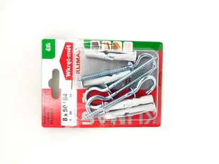 WKRĘT-MET Kołek uniwersalny z hakiem pełnym 8 mm x 84 mm - Kołki - miniaturka - grafika 1
