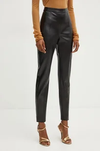 Patrizia Pepe spodnie damskie kolor czarny dopasowane high waist 8P0624 E005 - Spodnie damskie - miniaturka - grafika 1