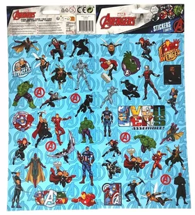 Naklejki Avengers Assemble +/- 50 szt. - Szkolne artykuły papiernicze - miniaturka - grafika 1