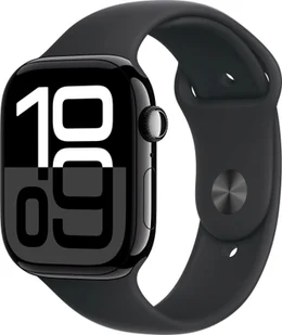 Apple Watch 10 GPS 46mm z aluminium onyksu pasek sportowy M/L Czarny - Smartwatch - miniaturka - grafika 1