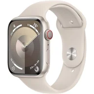Smartwatch - Apple Watch 9 GPS + Cellular 45mm Aluminium Sport S/M Beżowy - miniaturka - grafika 1