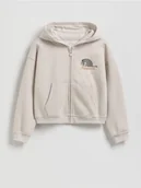 Bluzy dla dziewczynek - Reserved - Bluza Kubuś Puchatek - jasnoszary - miniaturka - grafika 1