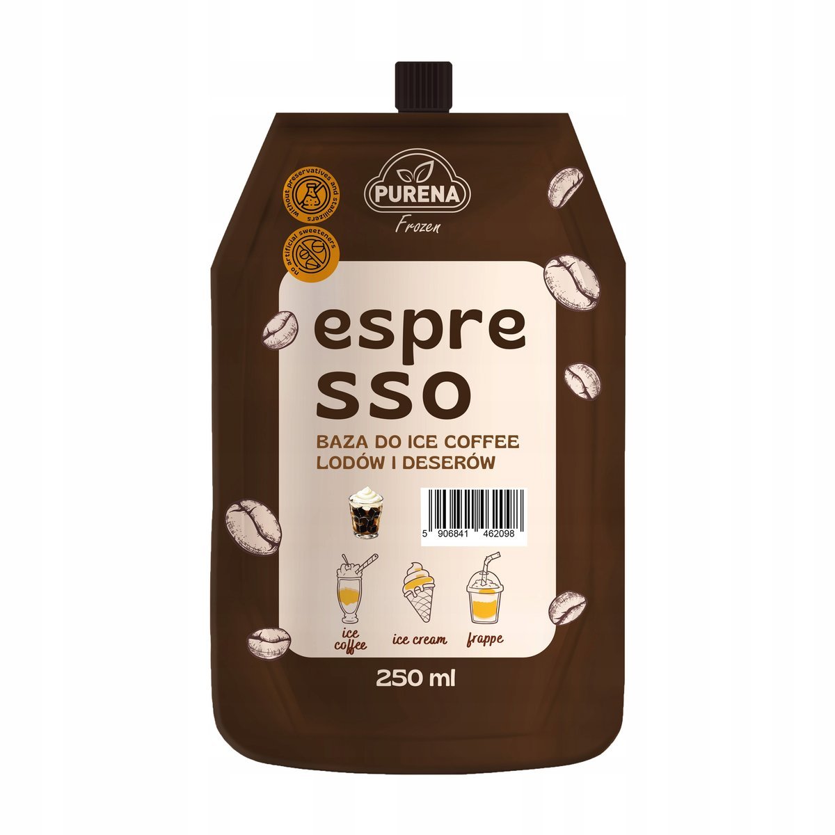 Espresso baza coffee frappe deser lody kawa mrożona PURENA Frozen 250 ml