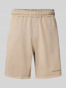 Szorty z dzianiny dresowej o kroju regular fit z detalem z logo - Spodnie sportowe męskie - miniaturka - grafika 1