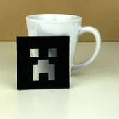 Gadżety dla niej i dla niego - Podkładka pod kubek dla gracza z filcu Creeper Minecraft - miniaturka - grafika 1