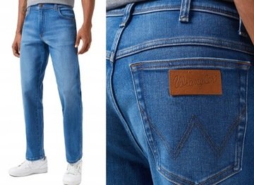 Wrangler Texas męskie proste spodnie jeansowe Rustic klasyczne W40 L32