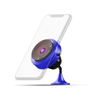 Uchwyty samochodowe do telefonów - MA05- Uchwyt na telefon komórkowy z przyssawką próżniową i bezprzewodowym ładowaniem QC3.0 - BLUE - miniaturka - grafika 1