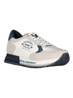 Trampki męskie - Geographical Norway Sneakersy "Ostyle" w kolorze beżowo-białym - miniaturka - grafika 1
