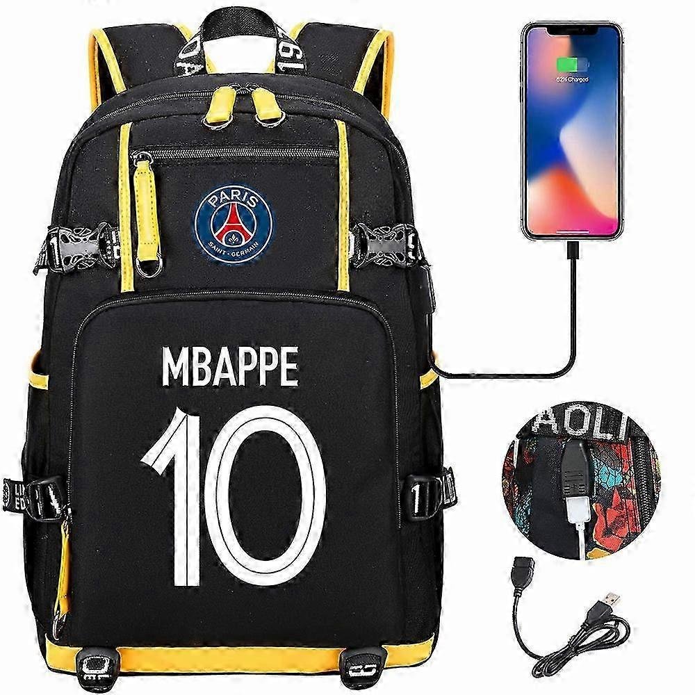 Wzorzysty plecak z nadrukiem Mbappe NO.10, plecak studencki, torba podróżna o dużej pojemności, torba na komputer Styl 18