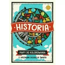 Olesiejuk Historia Mapy do kolorowania Z kredkami dookoła świata - Książki edukacyjne - miniaturka - grafika 1
