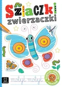 Kolorowanki, wyklejanki - Szlaczki zwierzaczki. Edukacyjna książeczka z naklejkami - Anna Podgórska - miniaturka - grafika 1