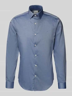 Koszula biznesowa o kroju slim fit z kołnierzykiem typu kent - Koszule męskie - miniaturka - grafika 1