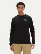 Koszulki męskie - DC Longsleeve ADYZT05474 Czarny Standard Fit - miniaturka - grafika 1
