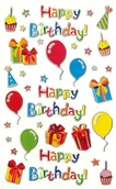 Dekoratorstwo - Eurograf Eurograf, naklejki ozdobne dla dzieci,  Happy Birthday - miniaturka - grafika 1