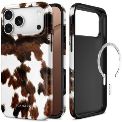 Etui TECH-PROTECT Lamano MagSafe do Apple iPhone 17 Pro/18 Pro Biało-brązowy