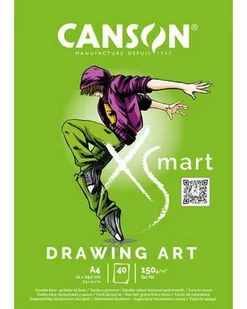 Blok rysunkowy A4 50k 150g XSmart        Drawing Canson - Podobrazia, bloki, papiery - miniaturka - grafika 1