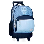 Plecaki - Pepe Jeans Noni Denim Plecak Compact 2 Wheels Niebieski 32x43x21 cms Poliester by Joumma Bags, Niebieski, Talla única, Kompaktowy plecak 2 koła - miniaturka - grafika 1