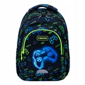 Plecaki - Plecak Head Go Playing Neon, AB300 Dla Chłopca Klasa 4-8 - miniaturka - grafika 1