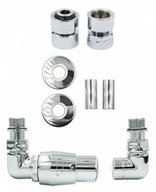 Zawory i kraniki - Zawór termostatyczny trójosiowy Vision chrom lewy GW1/2 All in One - miniaturka - grafika 1