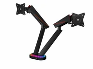 Uchwyty do monitorów - ICY BOX Uchwyt do monitora z USB HUB i RGB | - miniaturka - grafika 1