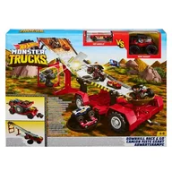 Tory, garaże, parkingi - Mattel Monster Truck Meganaczepa 2autka GFR15 - miniaturka - grafika 1