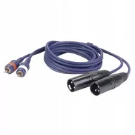 Akcesoria do nagłośnienia - Dap Audio DAP FL26 - Kabel 2 RCA Male L/R > 2 XLR/M 3 p. 1,5 m FL26150 - miniaturka - grafika 1