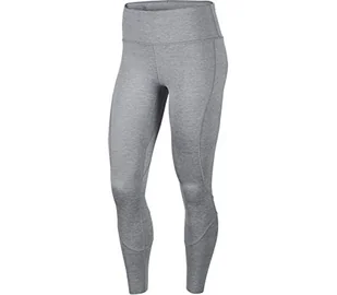 Nike damskie spodnie W NK EPIC LX TGHT RNWY REFLCT Sport Trousers, particle grey/htr/(odblaskowy silv), XL - Spodnie damskie - miniaturka - grafika 1