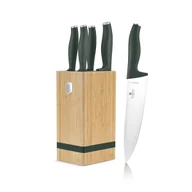 Noże kuchenne - Zestaw noży w bambusowym stojaku 6 el. BerlingerHaus Matte Green  BH-2751 - miniaturka - grafika 1