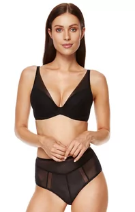 Czarny koronkowy biustonosz push-up Holly, Kolor czarny, Rozmiar 75C, Gorteks - Primodo.com - Biustonosze - miniaturka - grafika 1