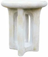 Ławy i stoliki kawowe - Elegancki Stolik boczny boczny Nowoczesny gold stone 44,5cm x 44,5cm x 51cm - miniaturka - grafika 1