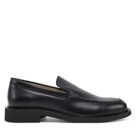 Mokasyny męskie - Mokasyny Calvin Klein Sq Rubber Onepiece Moccasin HM0HM01883 Czarny - miniaturka - grafika 1