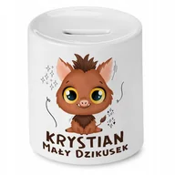 Skarbonki - Skarbonka 330 ml Dla Krystiana Syna Dziecka z Nadrukiem ze Zdjęciem + Opakowanie na prezent (wzór 01) - miniaturka - grafika 1