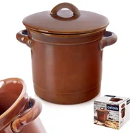 Pojemniki kuchenne - Pojemnik kuchenny z pokrywką ceramiczny 1 l - miniaturka - grafika 1