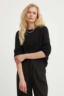 Swetry damskie - Marc O'Polo sweter bawełniany kolor czarny lekki 406605960447 - miniaturka - grafika 1