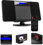Wieże - Audizio Miniwieża HIFI Nimes CD tuner FM BT USB czarna one size - miniaturka - grafika 1