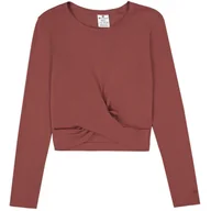 Koszulki i topy damskie - Crop Top Damski Z Okrągłym Dekoltem 117435 MS524 - miniaturka - grafika 1