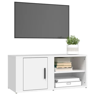 Lumarko Szafki pod telewizor, 2 szt., białe, 80x31,5x36,5 cm - Szafki RTV - miniaturka - grafika 5