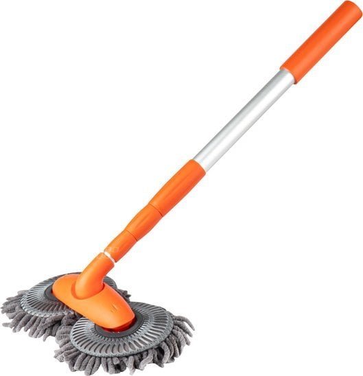 Szczotka teleskopowa do mycia samochodu auta obrotowa mikrofibra AMIO-04332