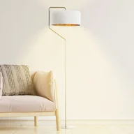 Lampy stojące - Biało-złota lampa stojąca w stylu glamour TESALLIA GOLD - miniaturka - grafika 1