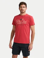 Koszulki męskie - Petrol Industries T-Shirt M-1050-TSR600 Czerwony Regular Fit - miniaturka - grafika 1