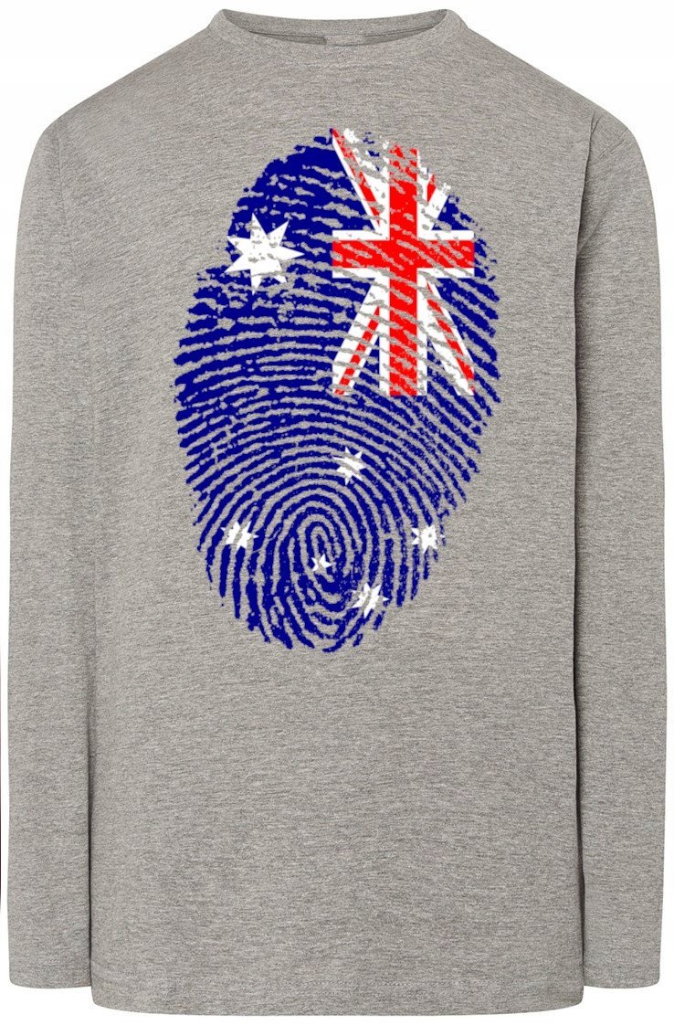 Australia Longsleeve Męski Flaga Odcisk Rozm.L