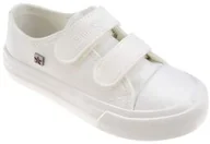 Buty dla dziewczynek - Trampki na rzep białe BIG STAR FF374096 - miniaturka - grafika 1